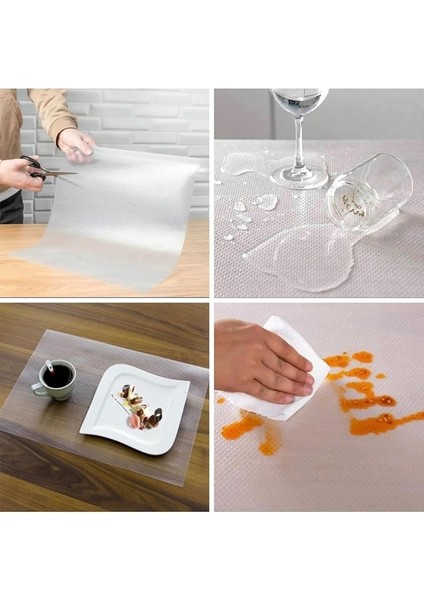 Eva Raflık Pıtırcık Kaydırmaz 45 cm x 5 Metre Şeffaf modelleri