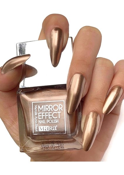 Kozmetik Metalik Ayna Efekli Oje Bronz 15ML fiyatları