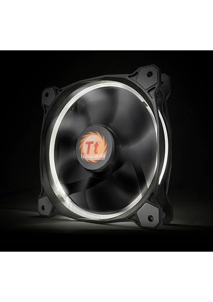 Riing Serisi 120MM Yüksek Statik Basınçlı Beyaz Halka Ledli Titreşim Önleyici Kasa&radyatör Fanı, CL-F038-PL12WT-A modelleri