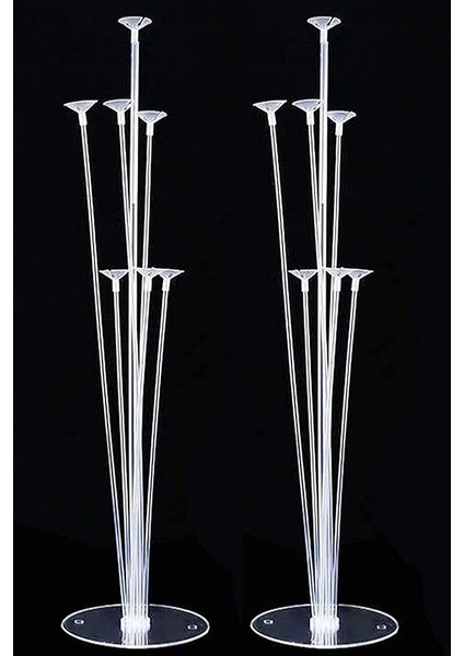 Adet Balon Süsleme Standı 7li Çubuklu Ikili Set Ayaklı Stand, 32434343434343434