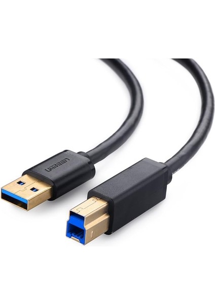 10372 2m USB A USB B Fişi Siyah - USB A USB B 3.0 (3.1 Gen 1), Siyah