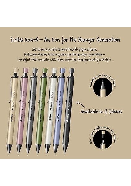 Office Icon-X Metal Versatil 0.7 mm Bej indirimleri