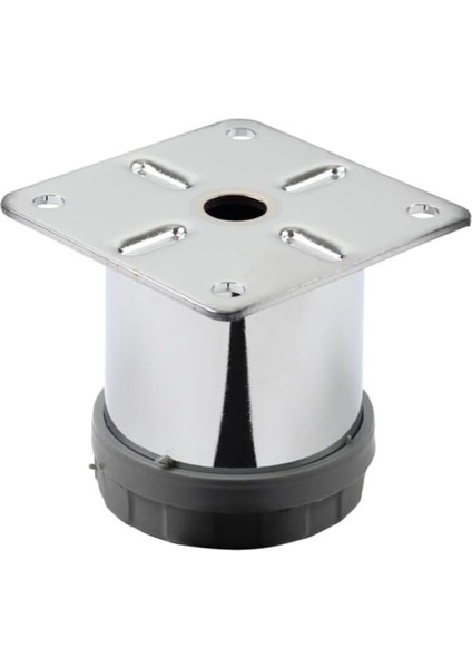4 Adet Mobilya Ayağı Metal 6 cm Alttan Ayarlı 42 mm Krom Ayak