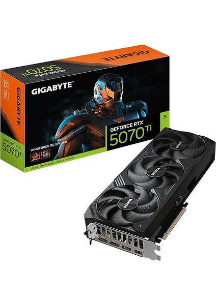 VGA Nvıdıa 16GB Gddr7 RTX5070TI Wındforce Oc Sff GV-N507TWF3OC-16GD 256BIT/3XDP/1XHDMI/3XFAN