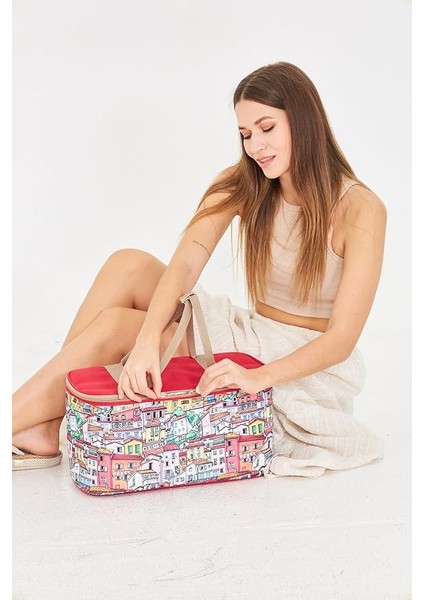 22 Litre Piknik/kamp Çantası Sepeti. Termal Termos Çanta (Sıcak-Soğuk Koruma Sağlar) Sofia fırsatları