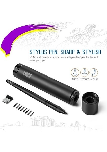 Deco 03 Wireless Ism 2.4g Profesyonel Grafik Tablet indirimleri