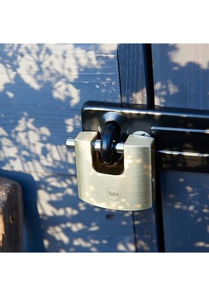 Y114B/60/114/1 - 60MM Oval Kayar Pimli Pirinç Asma Kilit - Yüksek Koruma - Sertleştirilmiş Çelik Halka - 3 Anahtar, Sarı fiyatları