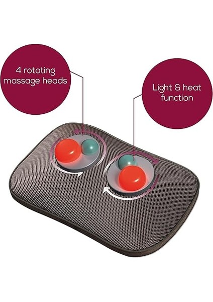 Mg 147 Sırt-Boyun Masaj Cihazı, Özelliği, Manuel Şalter Ile, 4 Massagekoepfe fırsatları