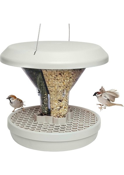 Kuş Yemi Silosu Davos Smart Birds. Kuşları Besleyin - Kemirgenler Değil! Asmak Için Sağlam ve Güvenilir. 2 Yem Odası. Ab'de Üretilmiştir. Açık Gri, 1 820 001KA