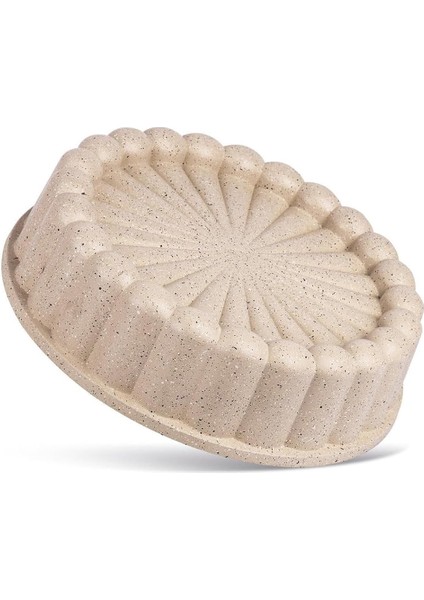 Lezzetin Renkleri Alüminyum Döküm Granit Turta Tart Kalıbı 26 cm Vizon