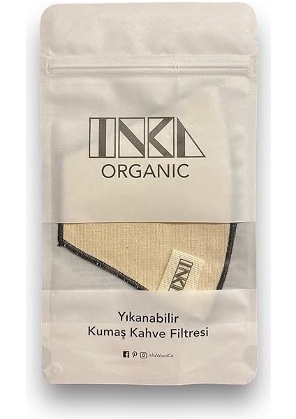 Kumaş Organik Kahve Filtresi | 3 Adet No:2 |%100 Pamuk Ham Bez Kahve Filtresi Khvfltrs-01 fırsatları