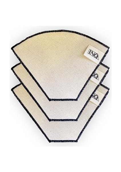 Kumaş Organik Kahve Filtresi | 3 Adet No:2 |%100 Pamuk Ham Bez Kahve Filtresi Khvfltrs-01 indirimleri