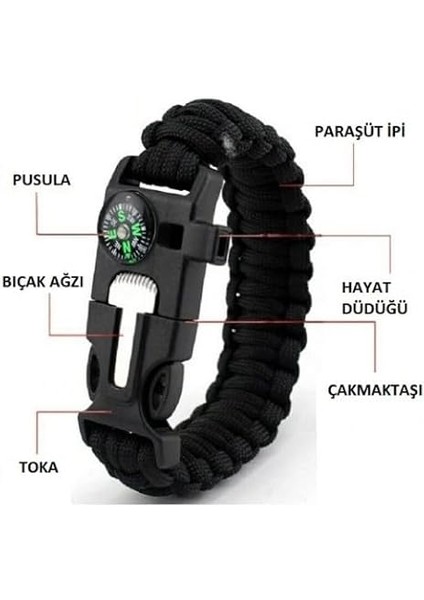 Kamp Bileklik Düdük Çok Amaçlı fiyatları