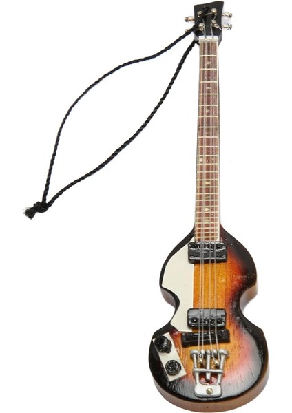 Ahşap Gitar Süs Minyatür Elektro Gitar Modeli Hediyeler Için Nefis Canlı Ince Detay Simülasyonu (13)