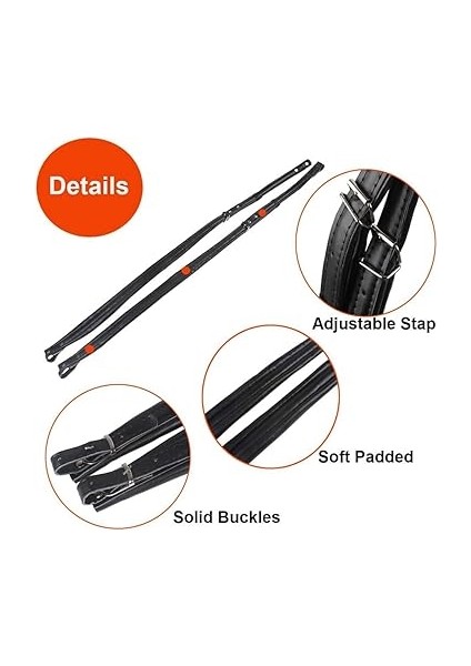 Yastıklı Akordeon Omuz Askısı Düşük Akordeon Pu Deri Ayarlanabilir Omuz Askısı, 16-120 Akordeon Için Ayarlanabilir Omuz Askısı, Siyah Dayanıklı Kullanımı indirimleri