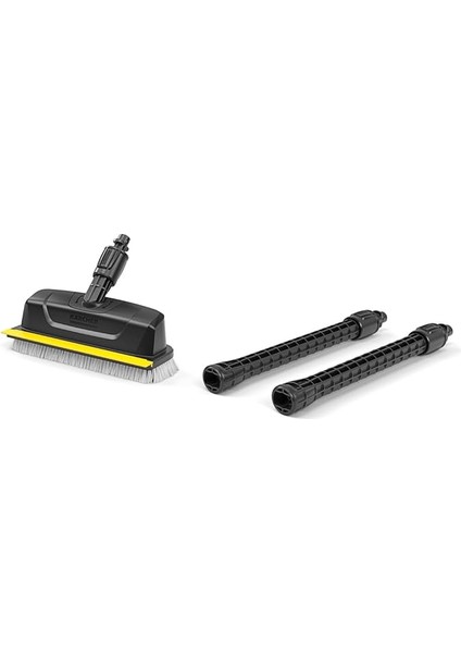 Elle Çalışan Yüzey Temizleyici Ps 30 Güçlü Fırça (Tüm Kärcher K 2 Ila K 7 Yüksek Basınçlı Temizleyiciler ile Uyumlu), 3 Yüksek Basınçlı Başlık, Entegre Çekme Ağzı, 360 Derece Fırça Başlığı,