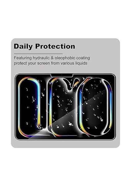 Ekran Koruyucu iPad Pro 13 Inç M4 (2024), 2 Paket Hd Şeffaf Çizilmeye Dayanıklı Temperli Cam [9h Sertlik] Dokunmaya Duyarlı Anti-Parmak Izi Anti-Yağ Koruyucu Ekran Koruyucu Film indirimleri