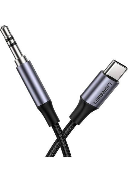 USB Type-C 3.5mm Aux Ses Kablosu, Gümüş