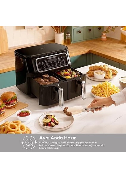 Aır Pro Cook Duo Köz Xxxl 8 L Aırfryer Iconıc Beıge indirimleri