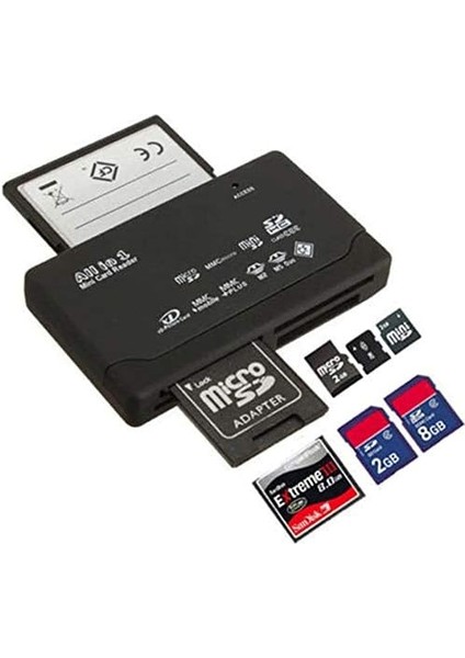 4296 USB Hub Micro Sd Xd Mmc Ms Cf Tf Mini M2 Combo Kart Okuyucu fırsatları