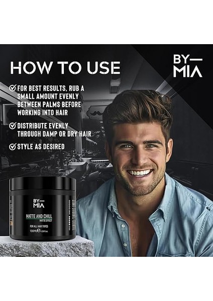Mıa Matte And Chill Ultra Doğal Mat Görünüm | Süper Yüksek Tutuş | Erkekler ve Kadınlar Için Saç Vaksı 130 ml modelleri