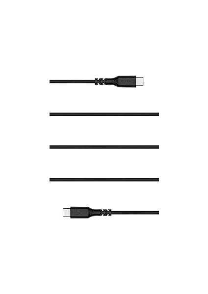 Type-C To Type-C ile Uyumlu iPhone ve Samsung ile Uyumlu Hızlı Şarj ve Data Kablosu 200 cm Hasır Örgülü (Siyah) fiyatları