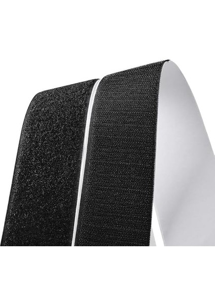 2 cm 25 Metre Cırt Bant Arkası Yapışkanlı Şerit Cırt Cırtlı Bant (Siyah) modelleri
