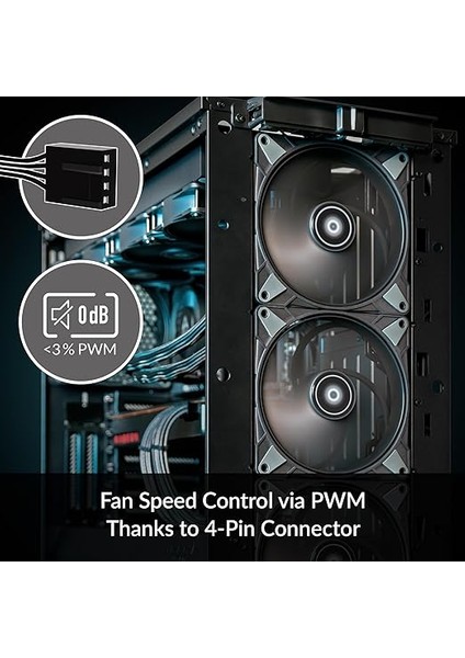 P14 Max 14CM 95CFM Ultra Yüksek Performanslı 0db Sessiz 2800RPM Pwm Kasa Fanı (ACFAN00287A) fiyatları