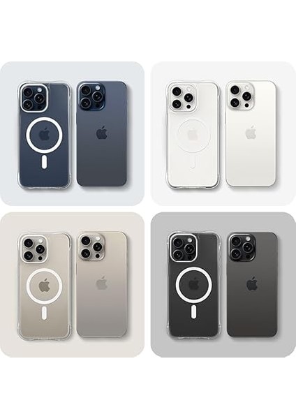 Ciel By Cyrıll iPhone 15 Pro Kılıf Cecile Mag Magsafe Özellikli Crystal Clear - ACS06763 fiyatları