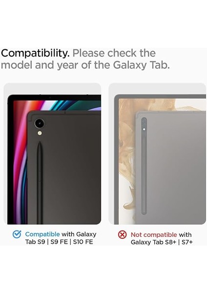 Galaxy Tab S10 Fe / Tab S9 Fe Cam Ekran Koruyucu Kolay Kurulum Glas.tr Ez Fit Slim Hd - AGL07000 fiyatları