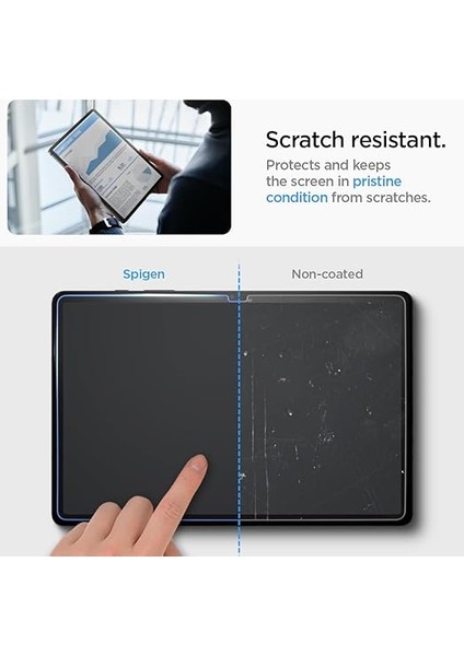 Galaxy Tab S10 Fe / Tab S9 Fe Cam Ekran Koruyucu Kolay Kurulum Glas.tr Ez Fit Slim Hd - AGL07000 fırsatları