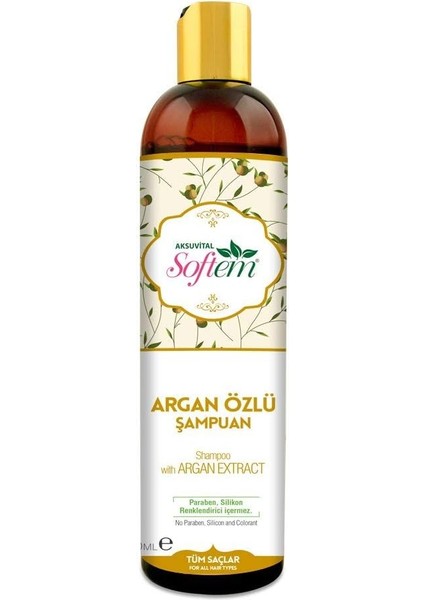 Argan Yağlı Saç Bakım Şampuanı 400 ml | Parlaklık Veren Argan Özlü Şampuan | Saç Onarıcı Bakım | Parabensiz, Renklendiricisiz, Bitkisel Içerikli Şampuan