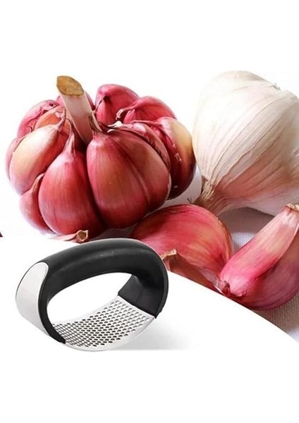 Sarımsak Ezici Pratik El Boy Sarımsak Ezeceği Paslanmaz Çelik Zencefil Ezeceği Sarımsak Öğütücü Rende (1 Adet) fırsatları