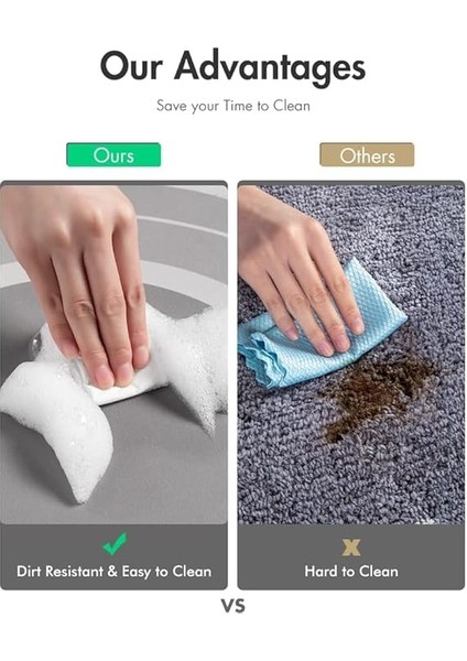 Banyo Paspası - Emici Kaymaz Hızlı Kuruyan Lekeye Dayanıklı Halı - Dış Mekan Küvet Duş Odası Için Kolay Bakım 58 cm modelleri