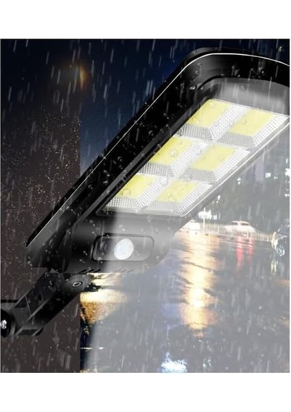 Solar Uzaktan Kumandalı Şarjlı Ledli Bahçe Lambası Duvar Aplik 1200-2 fırsatları