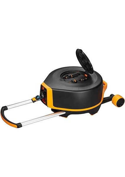 Waterwheel Xl Tekerlekli, Her Şey Dahil Sulama Seti, 27 M Toplam Menzil, Otomatik Sarma, Bahçe Hortumu, Evrensel Boyut (Ø 13 Mm), Evrensel Musluk Bağlantısı, 1025933