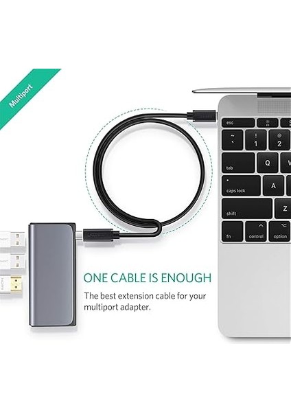 MT01925 Thunderbolt 3 Type-C Erkek To Type-C Dişi Uzatma Kablosu 50 cm fiyatları