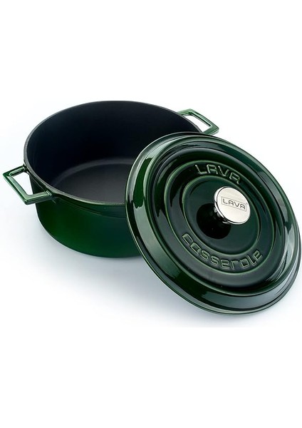 Metal Premium Serisi - Döküm Yuvarlak Tencere, 28 Cm, Yeşil modelleri
