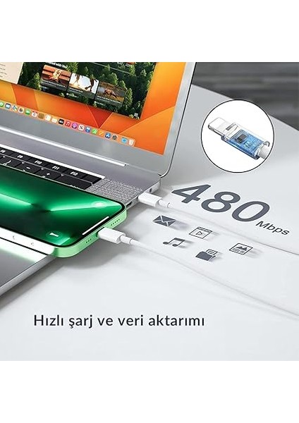 Woyax iPad 7./8./9. Nesil Şarj Aleti/cihazı Seti 20W Lightning modelleri