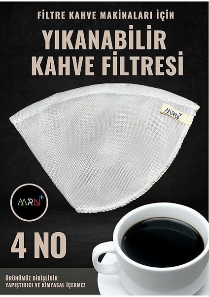 2 Adet 4 No Yıkanabilir Raschel Filtre Kahve Süzgeci, Kahve Filtresi, Raşel Kumaş Kahve Filtresi fiyatları