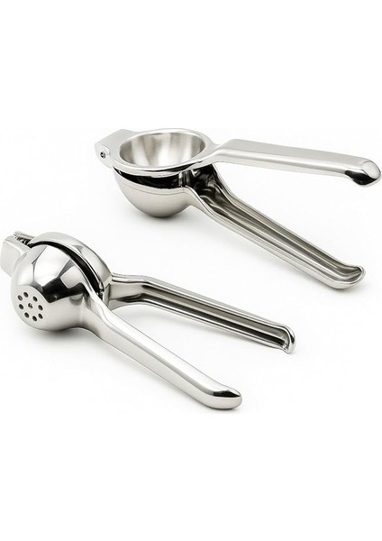 Paslanmaz Çelik Limon Sıkacağı – Ergonomik, El Tipi Narenciye Presi – Dayanıklı Metal Portakal & Lime Sıkacağı – Kolay Temizlik, Yüksek Verim