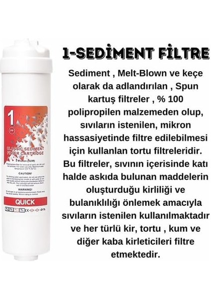 3181 Lg Kapalı Kasa Su Arıtma Cihazı Filtre Seti 5 Aşamalı Lg fiyatları