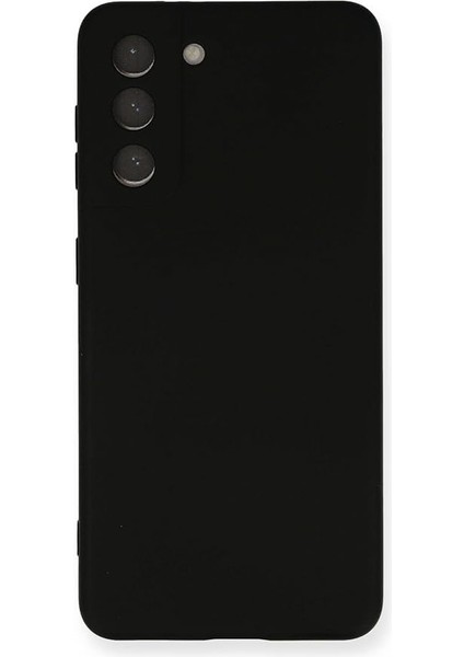 Iletişim Samsung Galaxy S21 Fe ile Uyumlu Kapak Içi Kadife Kamera Korumalı Lansman Silikon Kılıf - Siyah