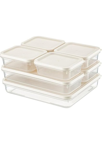 Home 4 Adet Buzdolabı Organizeri – Pp Plastik Şeffaf ve Ayarlanabilir Saklama Kabı, Gıdaları Taze Tutan Fresh Box, Çok Amaçlı,mikrodalga ve Bulaşık Makinesi Uyumlu (Beyaz, 500 Ml) fiyatları