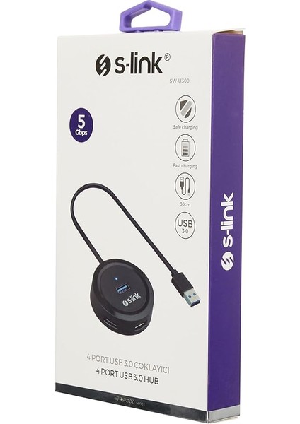 SW-U300 4 Port USB 3.0 Gri USB Hub modelleri