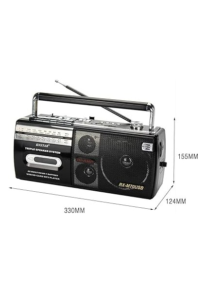 M-70BT Müzik Seti Kasetçalar Fm Radyo USB Mp3 Player Bluetooth Hoparlör fırsatları
