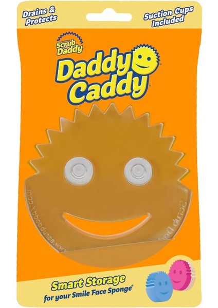 Daddy Caddy Sünger Tutucu - Mutfak Lavabosu Düzenleyici, Scrub Daddy/mommy Temizleme Süngeri ve Mutfak Süngeri Için - Lavabo, Banyo, Hizmet Odası Için Hızlı Kuruyan Tutucu
