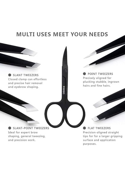 5 Adet Profesyonel Paslanmaz Çelik Deri Çantalı Cımbız Seti indirimleri