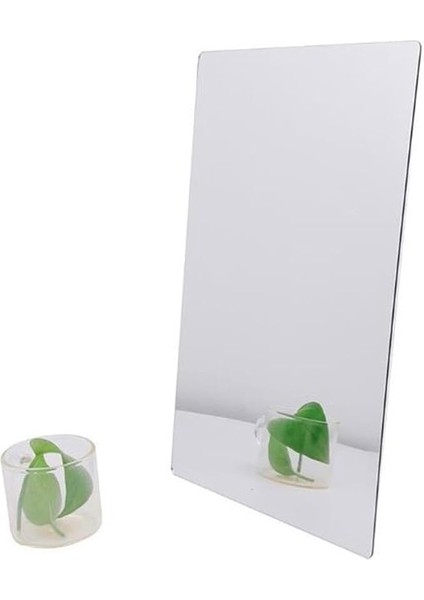 Yapışkanlı Gümüş Pleksi Ayna Pleksi Gümüş Ayna Pleksi 10 x 30CM