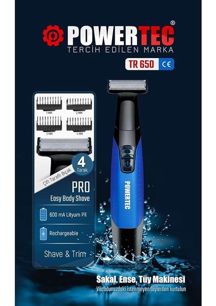 Body Groom Sakal Vücut Kıl Tüy Tıraş Makinesi